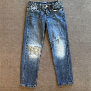 Old Navy Kids Distressed Boyfriend Skinny Jeans Blue Size 7